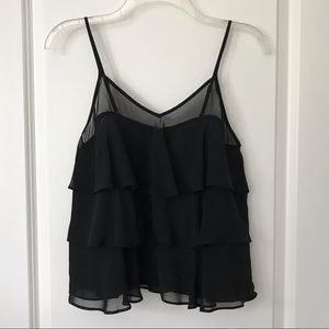 Lauren Conrad Ruffle Tiered Frill Dressy Tank